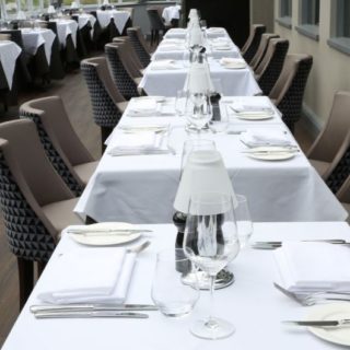 Restaurant furniture by DeFrae Contract Furniture at Marco Pierre White in Hinckley, Leicestershire.