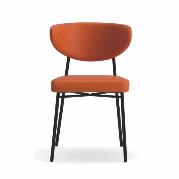Albie Side Chair DeFrae Laco Ivy Restaurant Bar Coffee Shop Burnt Orange