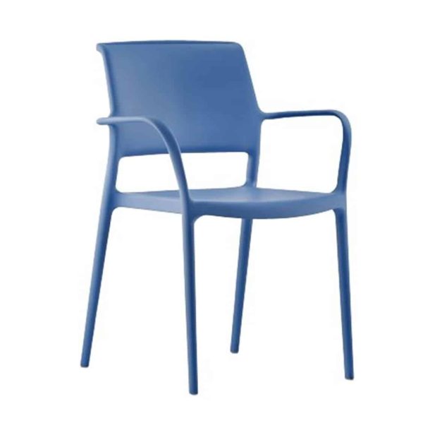 Ara Armchair from Pedrali at DeFrae Contract Furniture Blue
