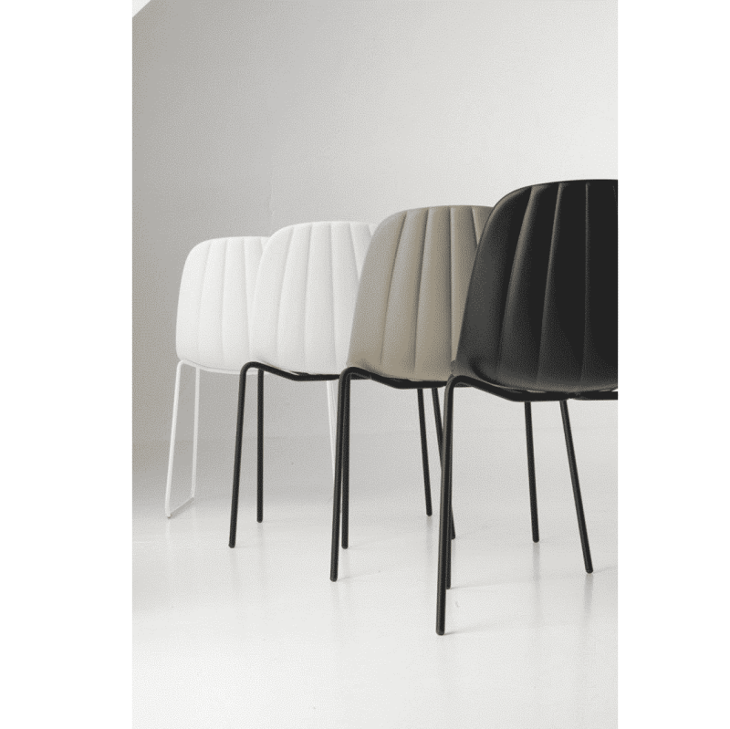 Baba Side Chair Outdoor DeFrae Contract Furniture Stackable Babah