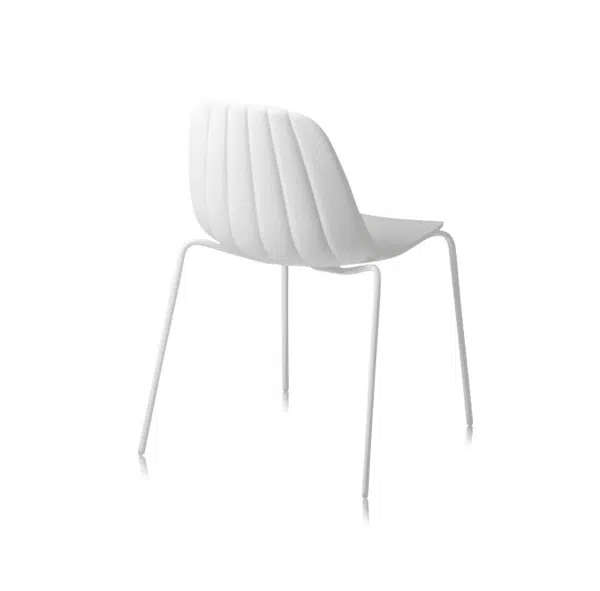 Baba Side Chair Outdoor DeFrae Contract Furniture White