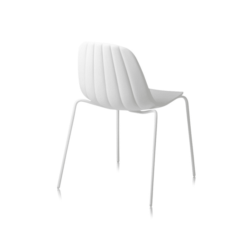 Baba Side Chair Outdoor DeFrae Contract Furniture White
