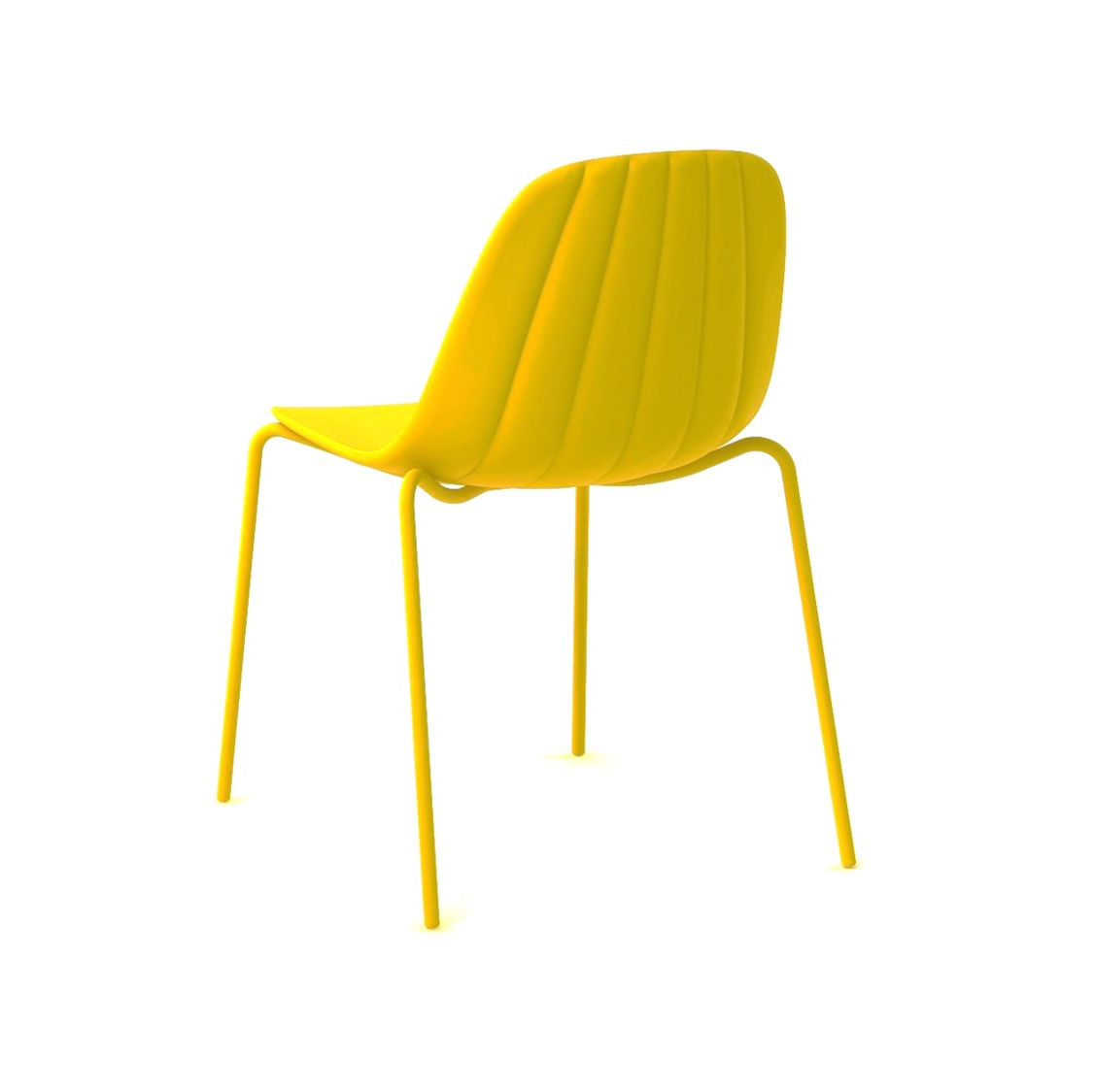 Baba Side Chair Outdoor DeFrae Contract Furniture Yellow