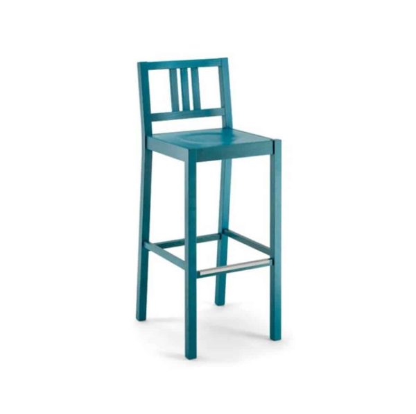 Barney Bar Stool FSC DeFrae Contract Furniture Xedra X-Ilaria Blue