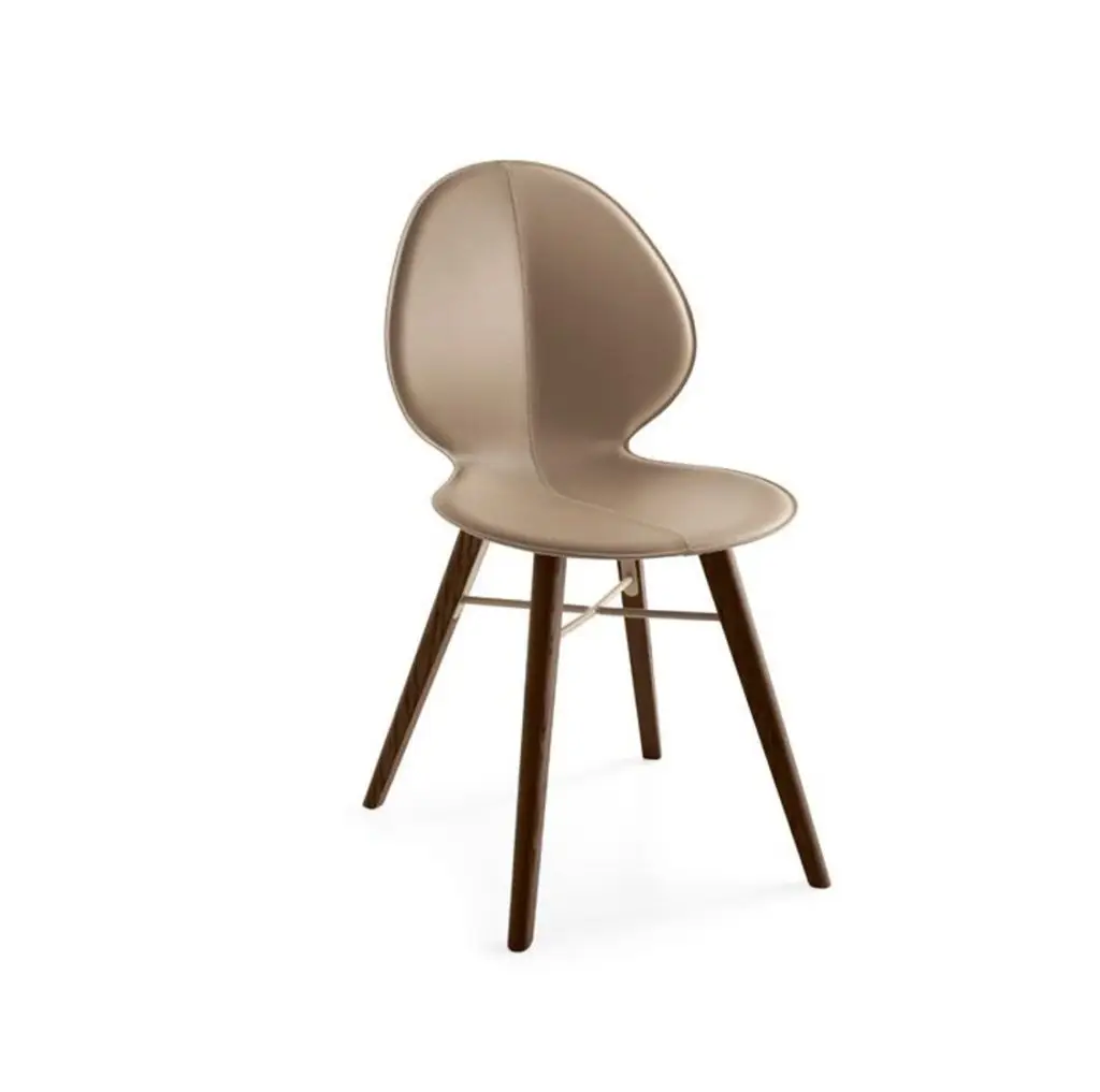 Basil Wood Side Chair Calligaris available from DeFrae Contract Furniture Brown