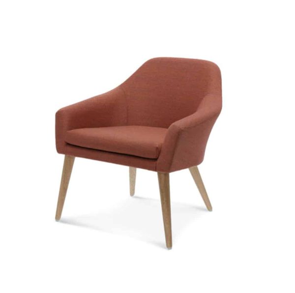 Bertie Armchair DeFrae Contract Furniture Rose Pink