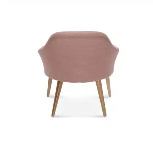 Bertie Armchair DeFrae Contract Furniture Rose Pink Back