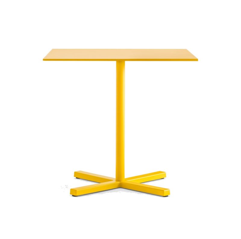 Bold Table Base Pedrali DeFrae Contract Furniture Yellow