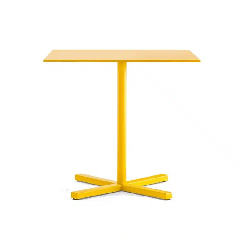 Bold Table Base Pedrali DeFrae Contract Furniture Yellow