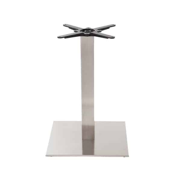 Carlton Stainless Steel Table Base DeFrae Contract Furniture Single Dining Height