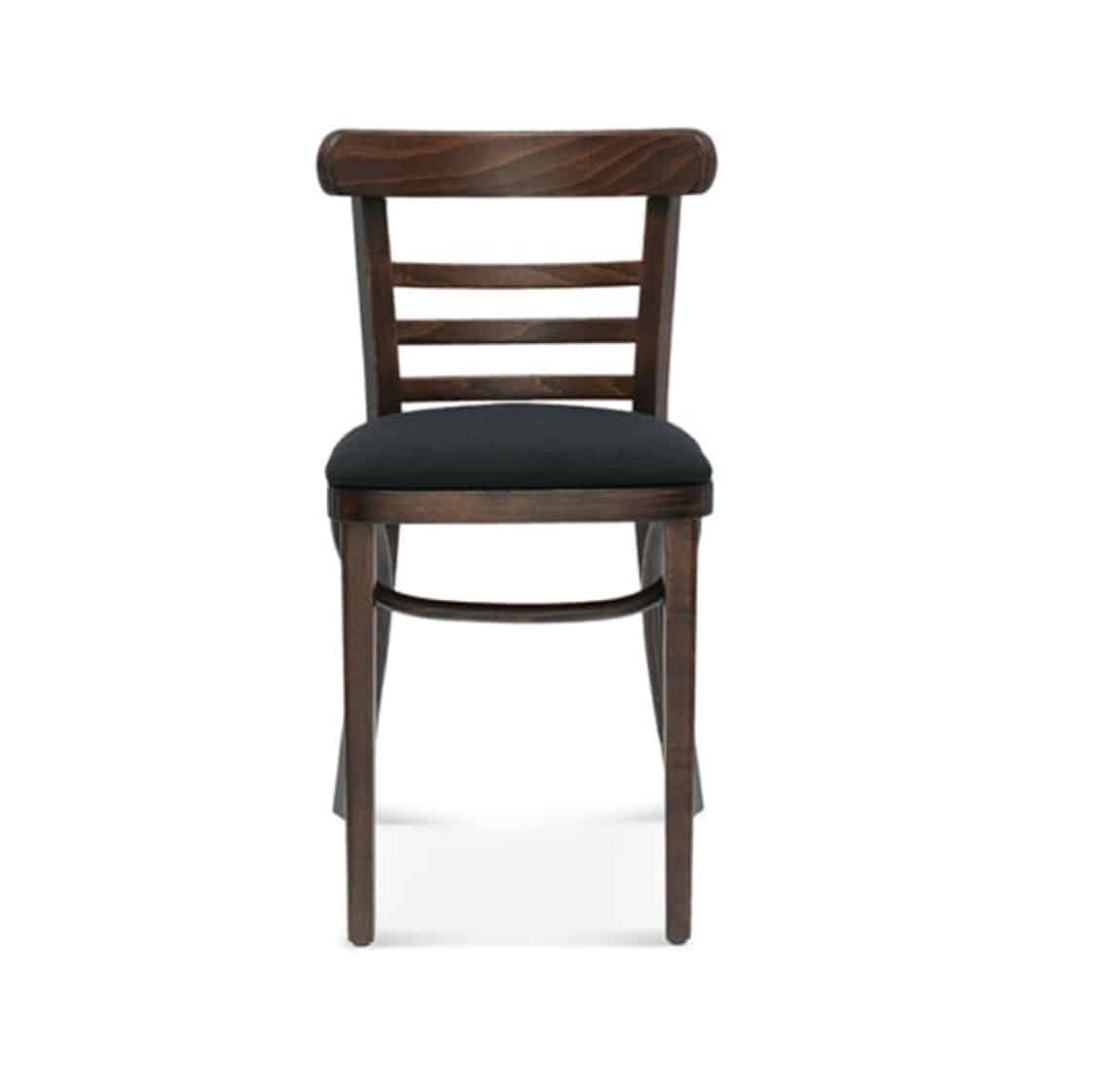 Charlie Classic Wood Chair Slatted Back Pub Restaurant Chair Bentwood Front View