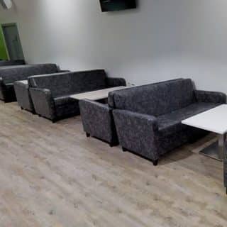 Coffee shop cafe furniture at Rush Trampoline Park by DeFrae Contract Furniture
