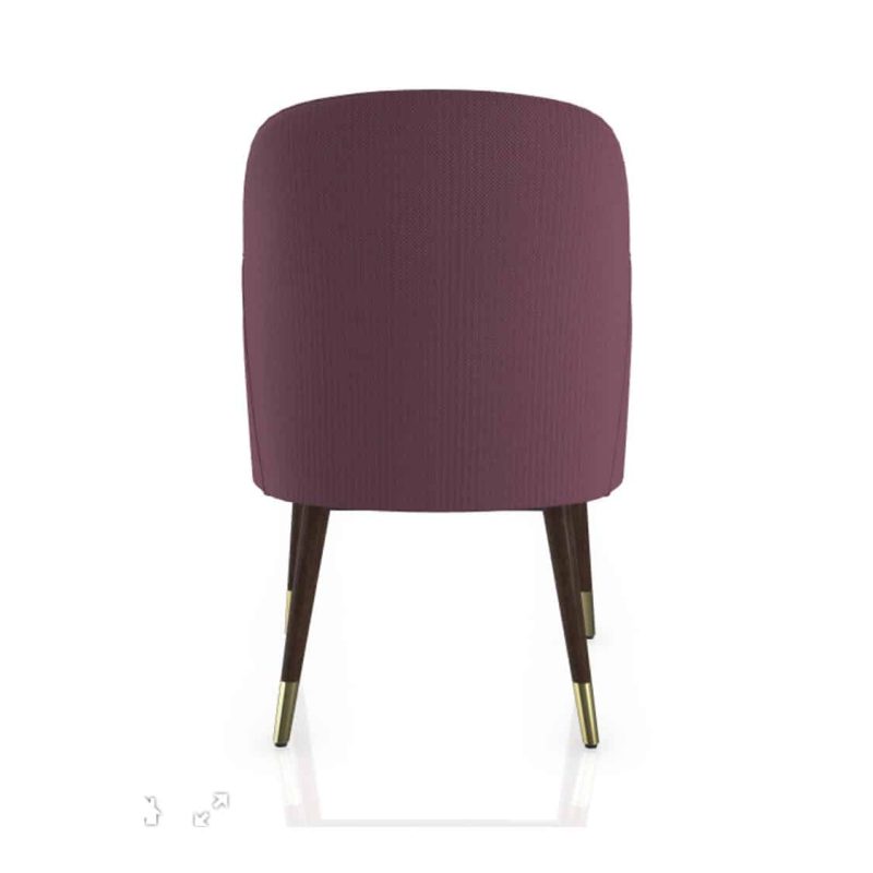 Da Vinci Armchair 02 100 DeFrae Contract Furniture Back Brass Shoes Feet