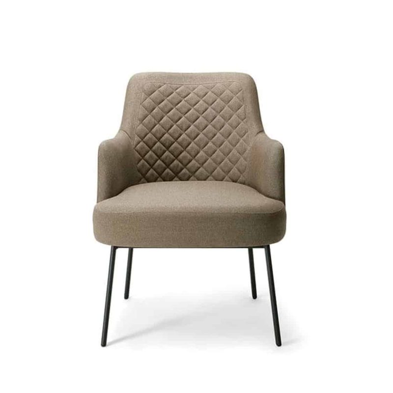 Da Vinci Armchair 03 100 DeFrae Contract Furniture Quilted Back