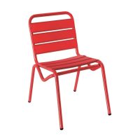 Decks Outdoor Side Chair DeFrae Contract Furniture Red