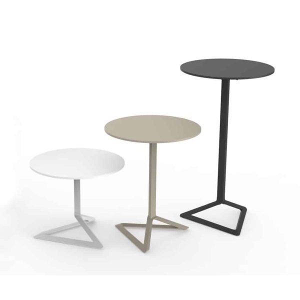 Delta Flip Top Table Vondom DeFrae Contract Furniture Coffee Dining Poseur Height