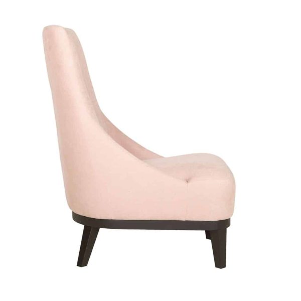 Donna Lounge Armchair high back Sits DeFrae Contract Furniture Pink