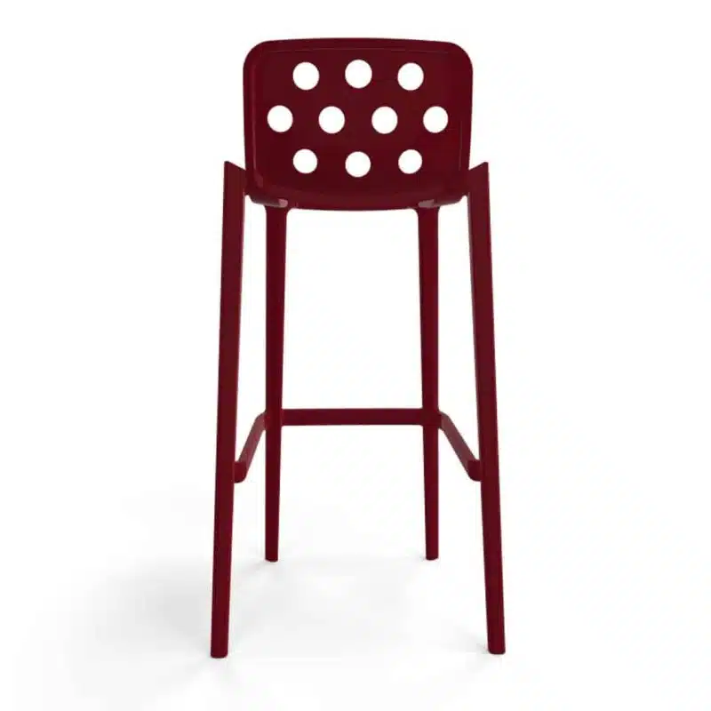 Dory Stackable Bar stool Isidoro Gaber at DeFrae Contrcat Furniture Bordeaux Red