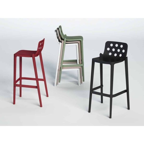 Dory Stackable Bar stool Isidoro Gaber at DeFrae Contrcat Furniture Colours 2