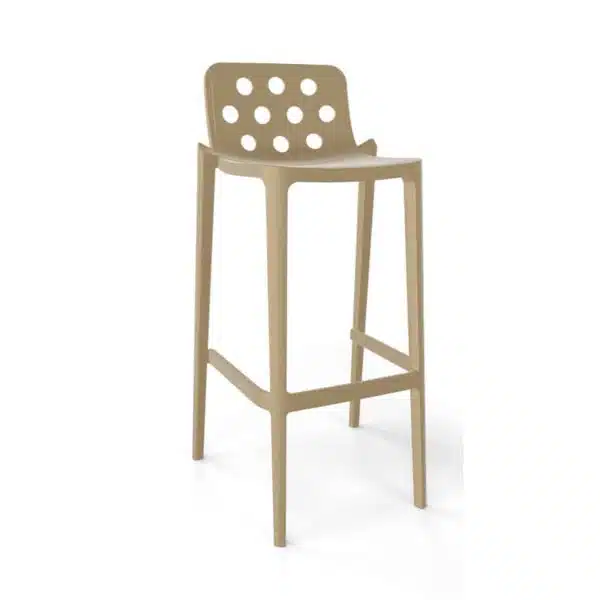 Dory Stackable Bar stool Isidoro Gaber at DeFrae Contrcat Furniture Turtledove