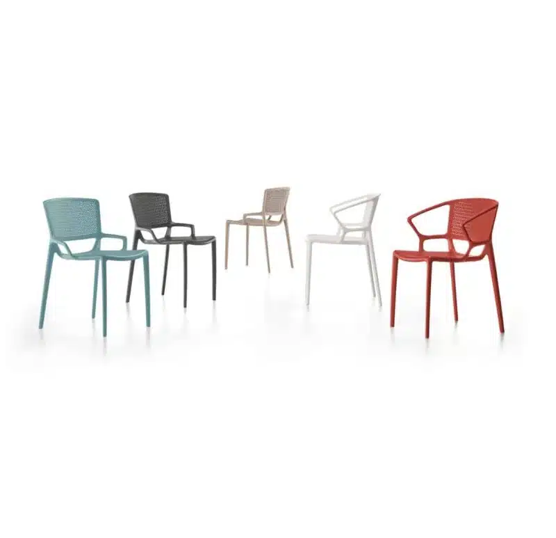 Flora Side Chair Range Outdoor Fiorellina Infiniti Design DeFrae Red