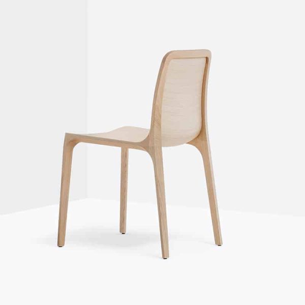 Frida Oak Side Chair Pedrali at DeFrae Contract Furniture