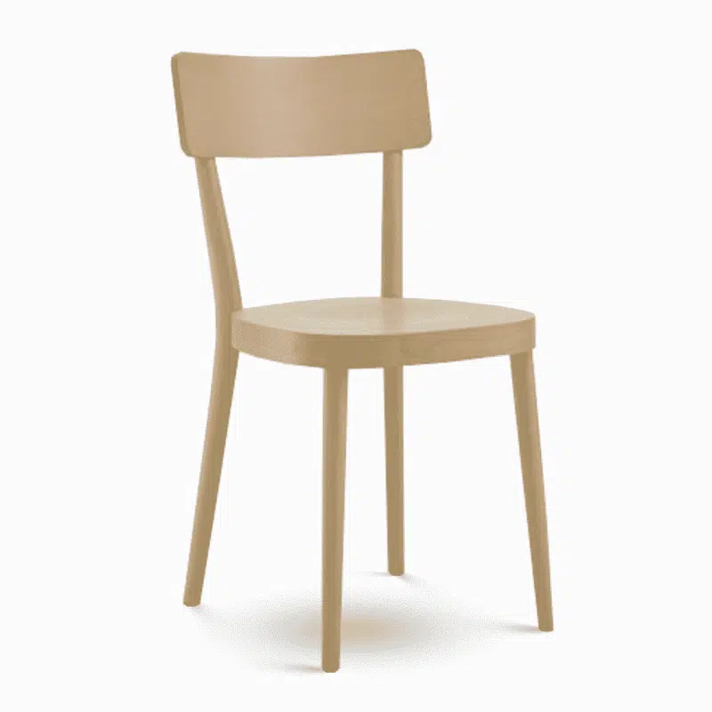 Gaia Side Chair Classic Wooden Chair DeFrae Contract Furniture