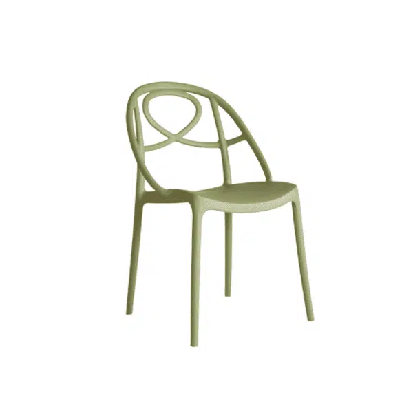 Galaxy Etoile P Side Chair DeFrae Contract Furniture Green