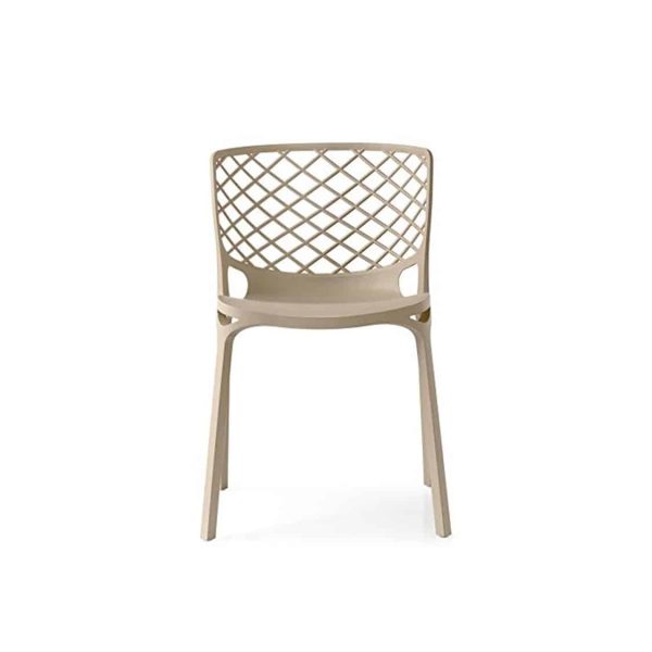 Gamera SIde Chair Stackable at DeFrae Contract Furniture Taupe