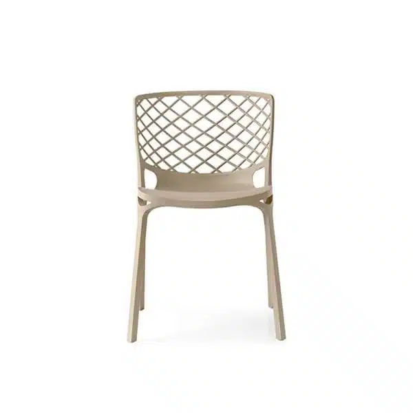 Gamera SIde Chair Stackable at DeFrae Contract Furniture Taupe