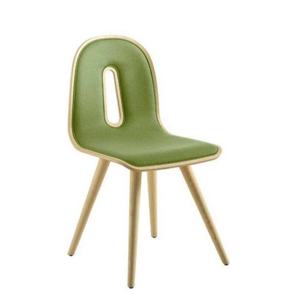 Gotham Woody Side Chair DeFrae Contract Furniture Green Velvet