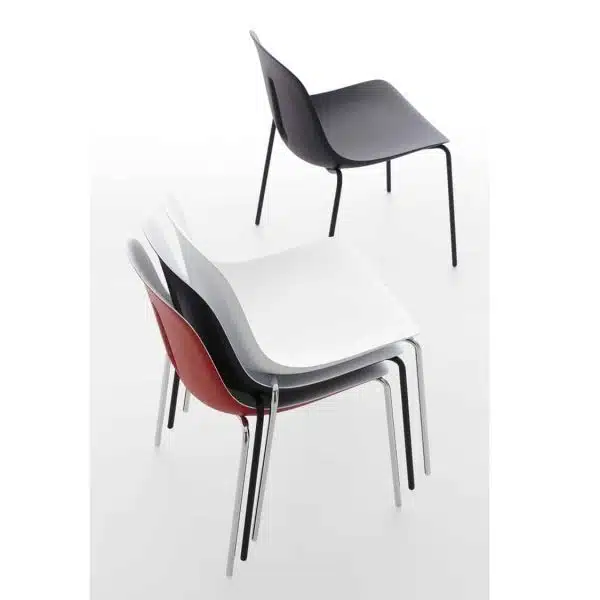 Gothan Steel Side Chair DeFrae Contract Furniture Stackable