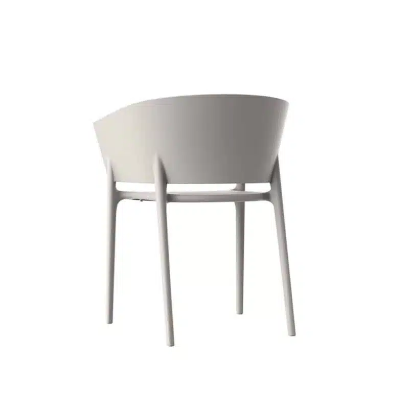 Greve Armchair Vondom Africa Stackable At DeFrae Contract Furniture White Back