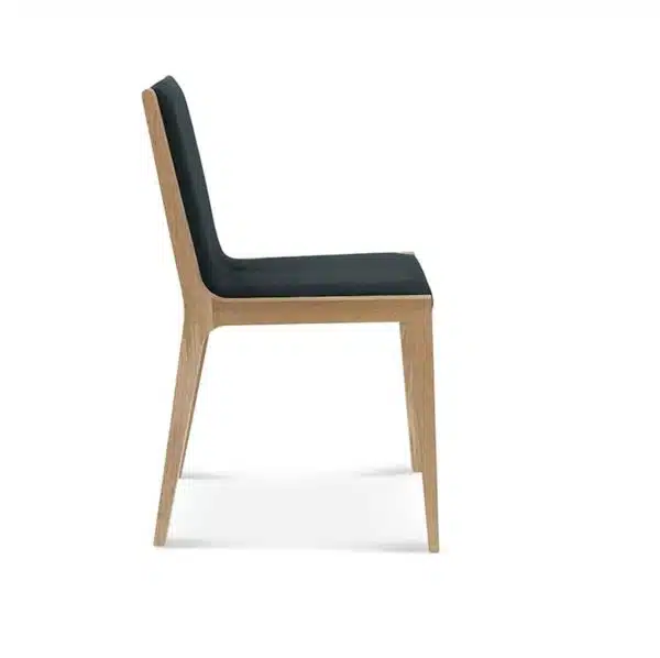 Half and Half Side Chair Teba A 1606 Fameg DeFrae Contract Furniture Side View
