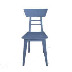 Harlow Side Chair Wood Restaurant Chair DeFrae Contract Furniture Blue