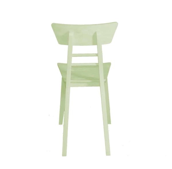 Harlow Side Chair Wood Restaurant Chair DeFrae Contract Furniture Green