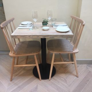 Restaurant furniture by DeFrae Contract Furniture at Lorne Restaurant London.