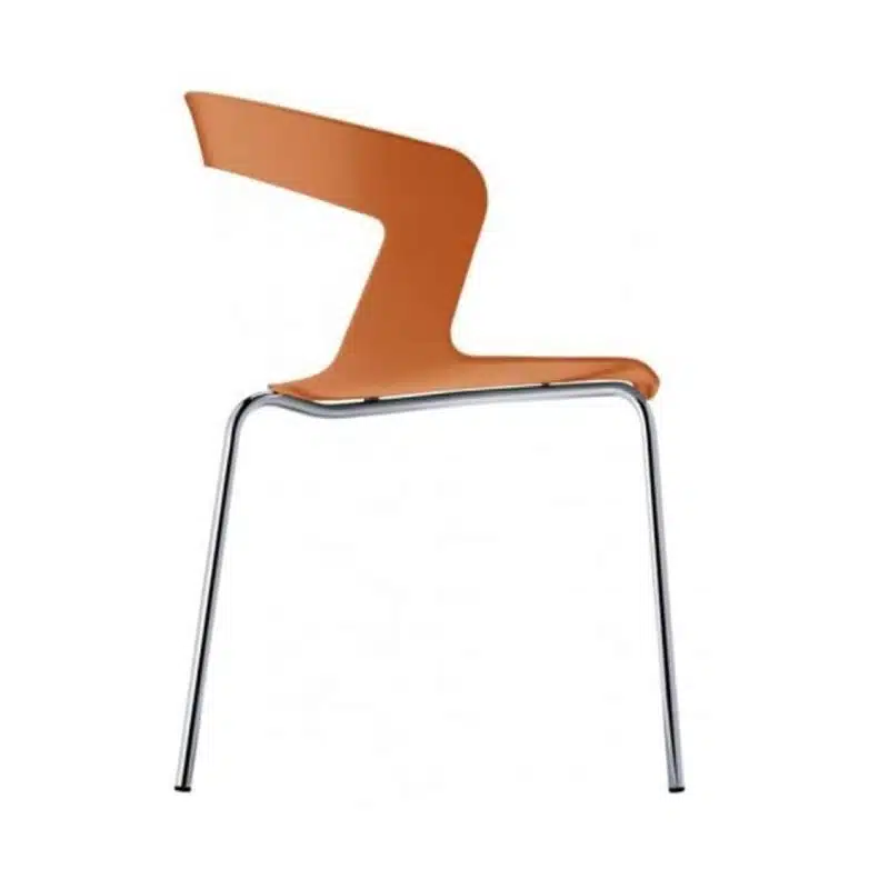 Ibis Armchair Stackable Outdoor Chair ETAL DeFrae Contract Furniture Orange