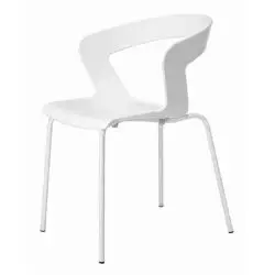 Ibis Armchair Stackable Outdoor Chair ETAL DeFrae Contract Furniture White