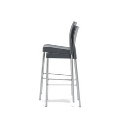 Ice Bar Stool Pedrali at DeFrae Contract Furniture Black Stackable