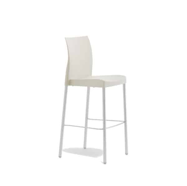 Ice Bar Stool Pedrali at DeFrae Contract Furniture White