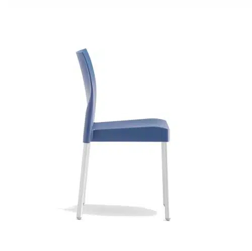 Ice Side Chair Pedrali at DeFrae Contract Furniture Stackable Blue
