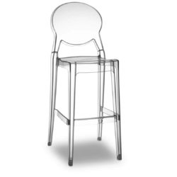 Igloo bar stool black DeFrae Contract Furniture Translucent