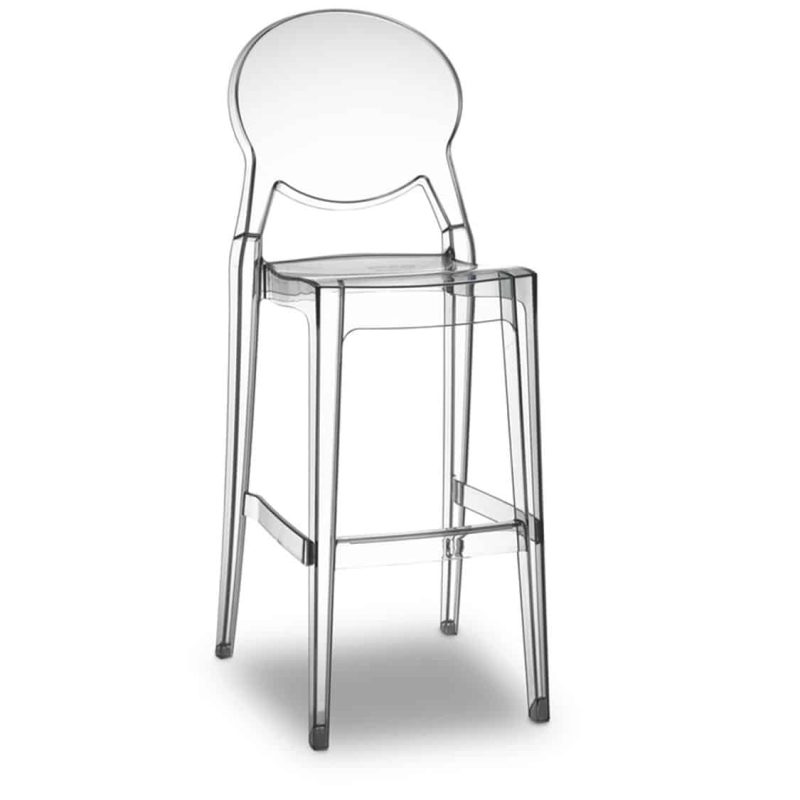 Igloo bar stool black DeFrae Contract Furniture Translucent
