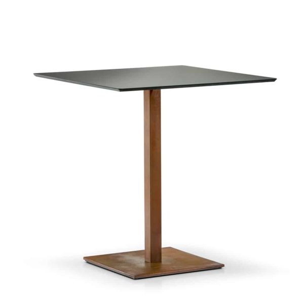 Inox Brass SquareTablebase Pedrali at DeFrae Contract Furniture 4402