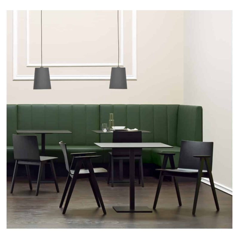 Inox Square Tablebase 4402 Pedrali at DeFrae Contract Furniture In Situ