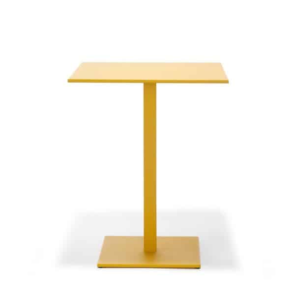Inox SquareTablebase Pedrali at DeFrae Contract Furniture 4402 Yellow