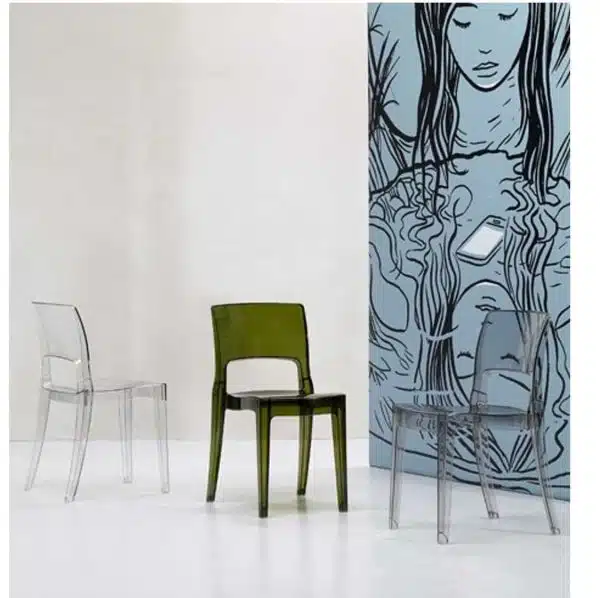 Ivy side chair Scab Design Isy Outdoor contact chair anti shock translucent in situ