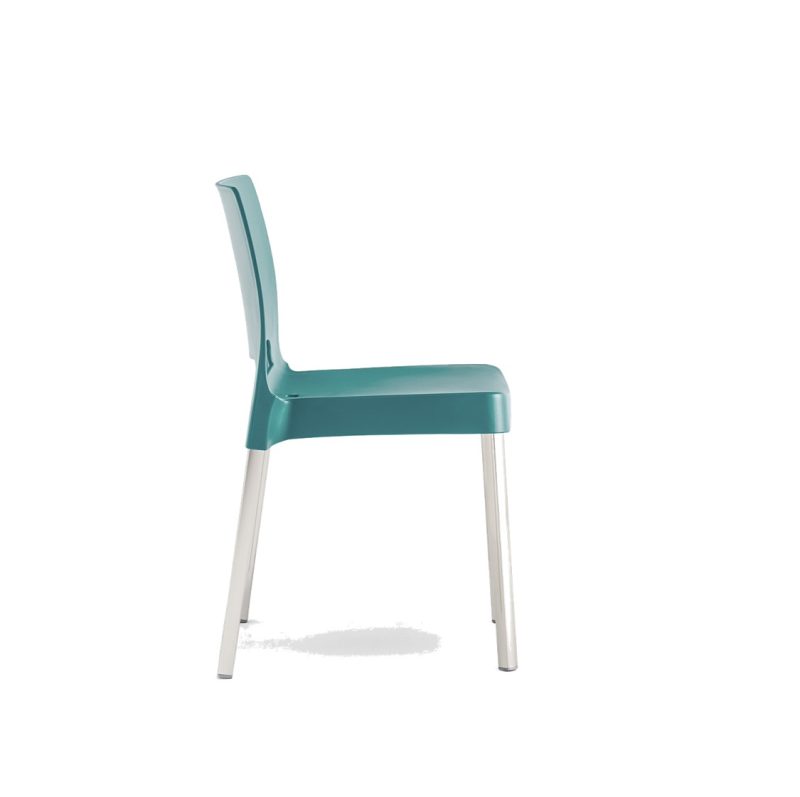 Joi Side Chair Pedrali at DeFrae Contract Furniture Aqua