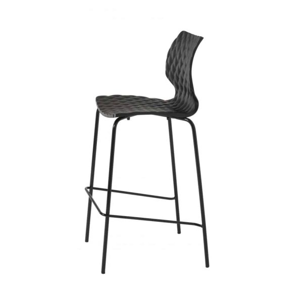 Kai Bar Stool Uni 378 Et Al Metal Frame DeFrae Contract Furniture Black
